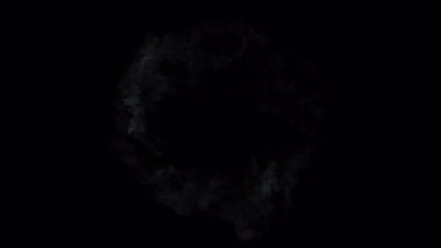Blue Shockwave Explosion VFX Overlay with Alpha Channel 23
