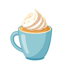 Drinks vector illustration. Collection of cocktails in flat design