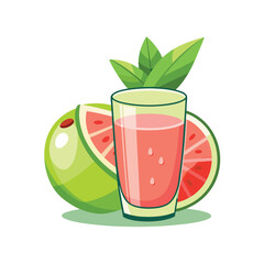 Drinks vector illustration. Collection of cocktails in flat design