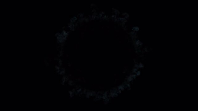 Blue Shockwave Explosion VFX Overlay with Alpha Channel 25