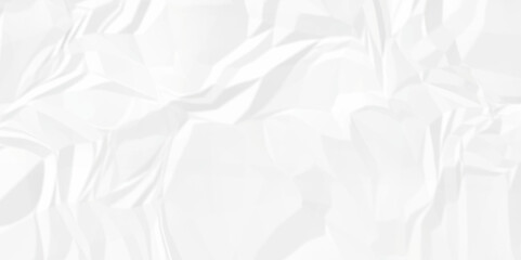 White wrinkly backdrop paper background. panorama craft wrinkly paper texture background, crumpled pattern texture. paper crumpled texture. white fabric crushed textured crumpled.