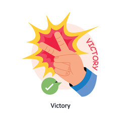 Victory concepts style illustration. EPS 10 File