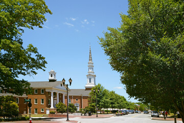 Academy St in downtown Cary, North Carolina