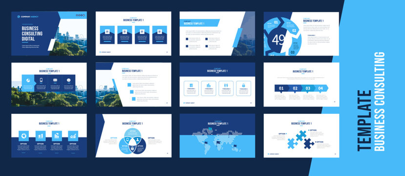 Powerpoint and keynote presentation slides design template