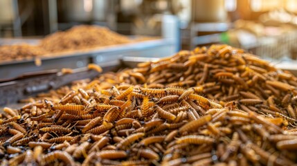 A pile of insects on a table