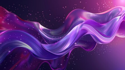 Geometric shapes in purple fluid stain brush for ad fluid spot logo template gradient wave ad banner