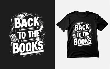 Back to school typography tshirt design