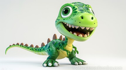 Fototapeta premium Cute 3D dinosaur