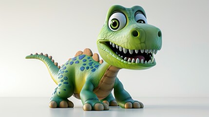 Fototapeta premium Cute 3D dinosaur