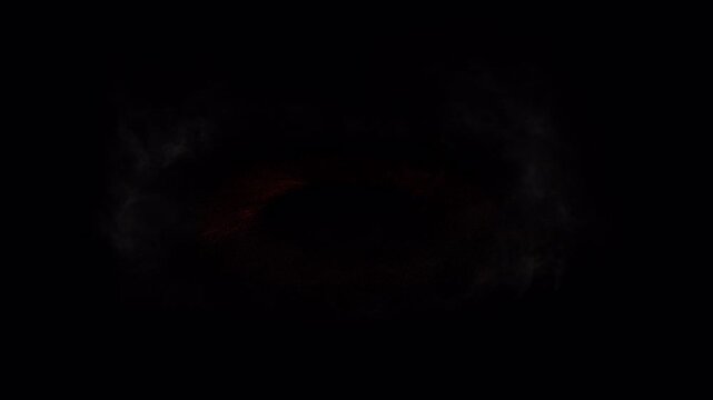 Blue Shockwave Explosion VFX Overlay on ground with Alpha Channel 08