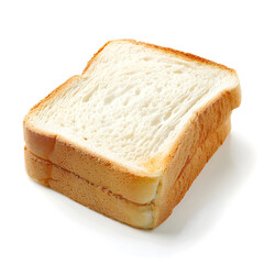 White toastbread isolated on white background