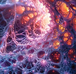 abstract fractal background with space