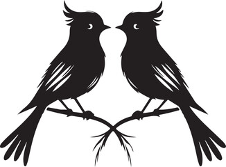 two birds on a branch