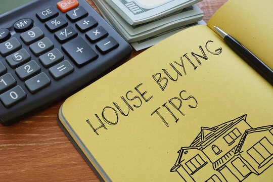 House buying tips are shown using the text