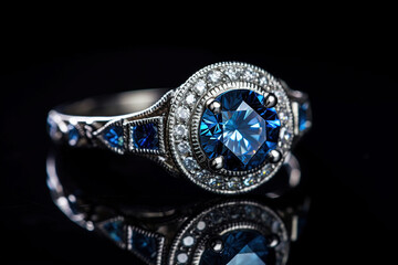 Saphire engagement ring