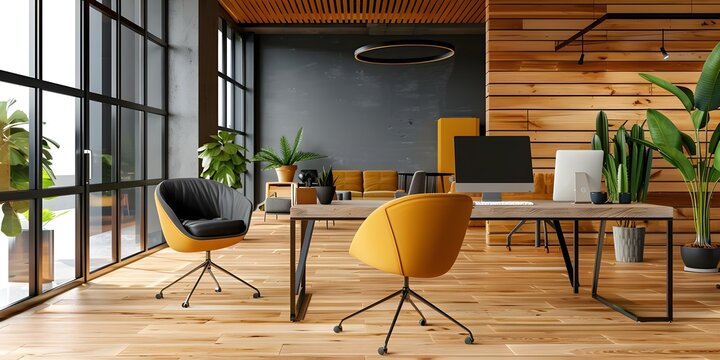 Contemporary Office Space for a Content Creation Agency with Marketing Specialists. Concept Office Design, Content Creation, Marketing Specialists, Contemporary Space
