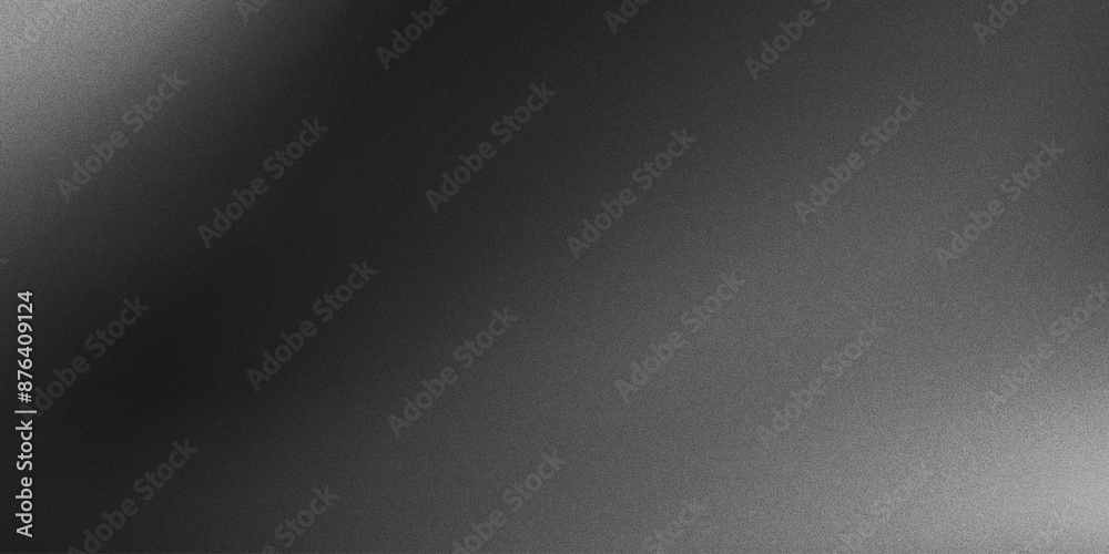 Poster grey gradient background, abstract black and white grain gradation texture, vector noise texture abs