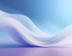 Obraz premium A blue and white wave with a purple background