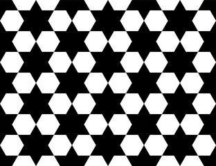 Vector rectangular sport soccer background champions football five pointed black star with grey hexagons ball.