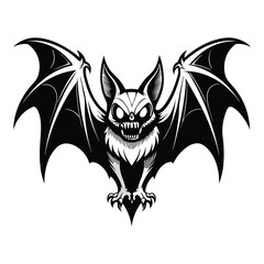 Halloween Bat Silhouette Vector illustration