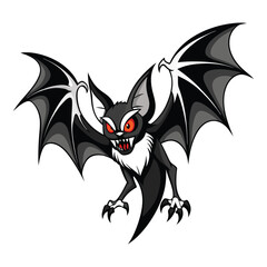 Halloween Bat Silhouette Vector illustration