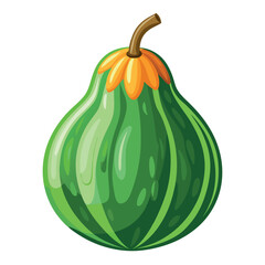 genuine ash gourd with a white backdrop