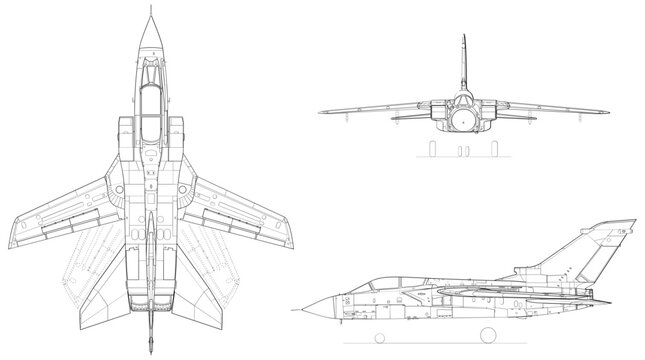 Fighter Jet, plane, Aircraft, 3 side view, blueprints, svg cut file, cnc cut file, engraving file, CNC router file, laser cutting, Cricut File, isolated, Engraving model