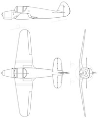 Fighter jet planes 3 view, blueprints, svg cut file, cnc cut file, engraving file, CNC router file, laser cutting, Cricut File, isolated, Engraving model