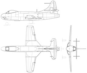 Fighter jet planes 3 view, blueprints, svg cut file, cnc cut file, engraving file, CNC router file, laser cutting, Cricut File, isolated, Engraving model