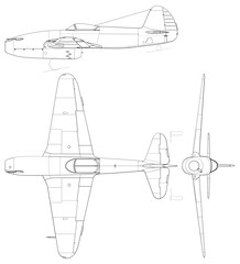 Fighter jet planes 3 view, blueprints, svg cut file, cnc cut file, engraving file, CNC router file, laser cutting, Cricut File, isolated, Engraving model