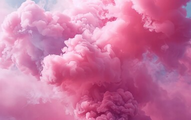 Fototapeta premium pink clouds in sky