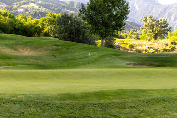 golf course in the morning