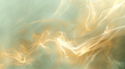 Fototapeta premium A soft, ethereal background with swirling golden and white patterns.