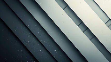 Obraz premium Abstract, Modern, Geometric Background with Diagonal Stripes in Shades of Gray and White and Subtle Glitter Texture Perfect for Tech, Business, or Minimalist Designs