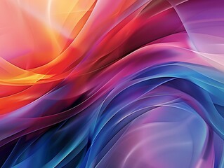 Elegant abstract fabric texture with vibrant wavy patterns in dark colors.