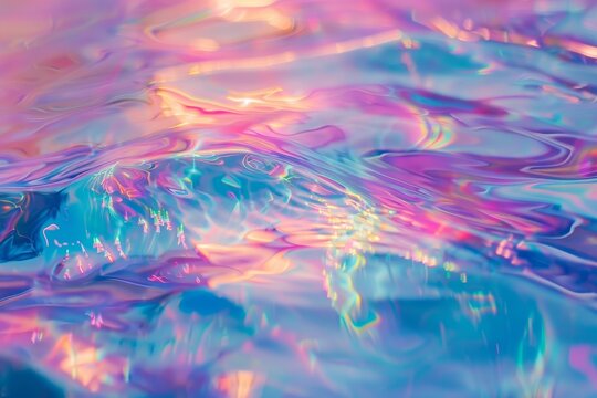 Psychedelic rainbow crystal holographic backgrounds for modern mindfulness web banners