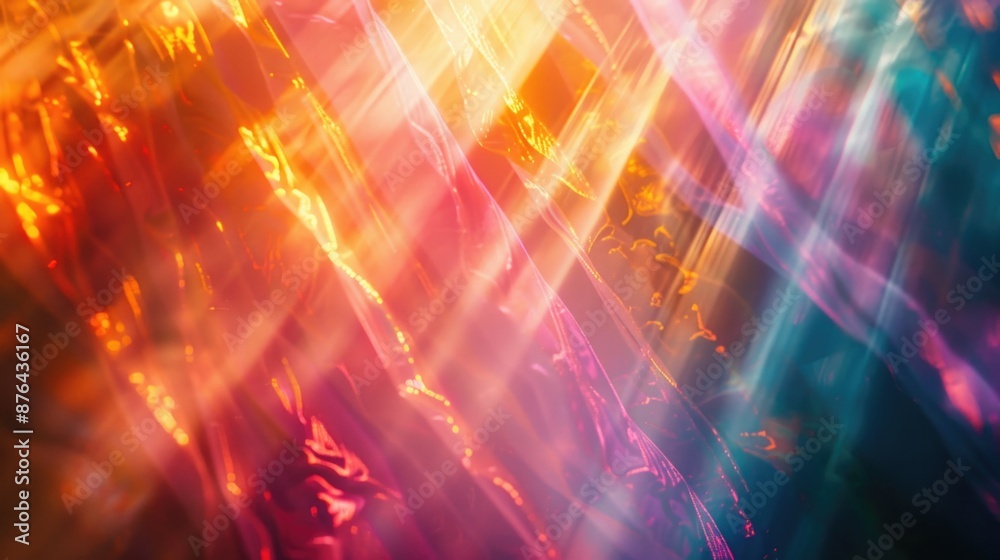 Aufkleber a blurred image of a colorful background with vibrant colors and textures