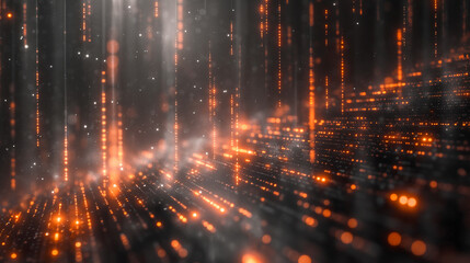 Naklejka premium Digital data technology network in a cyberspace information abstract futuristic background