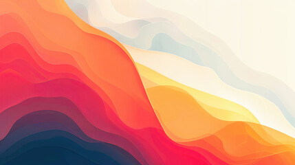 Fototapeta premium Abstract Orange and Red Wavy Background, Fluid Art Texture, Modern Art Wallpaper, Liquid Marble Effect, Digital Painting, Colorful Gradient Design Elements, Smooth Flowing Shapes, Dynamic Swirls