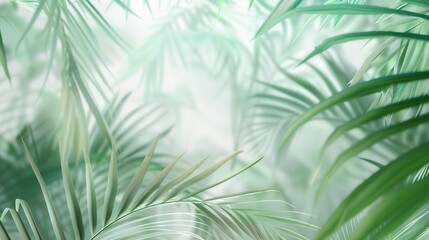 Tropical Oasis Background for Summer Designs Generative AI