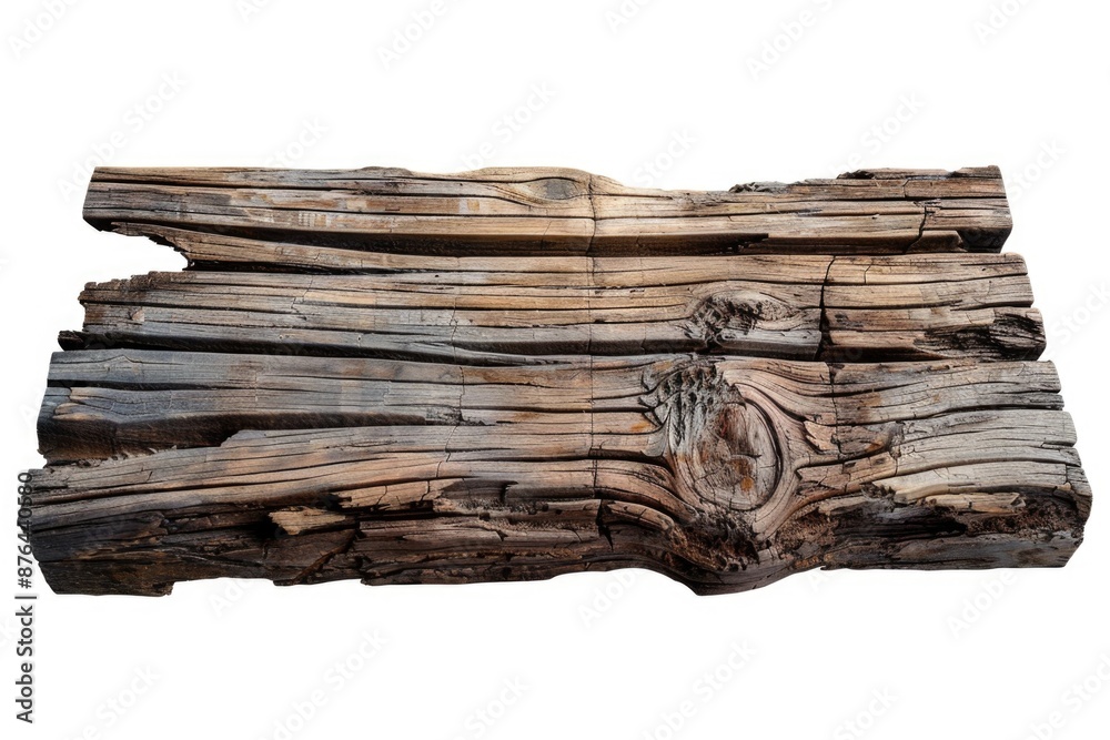 Poster A close-up view of wooden grain on a white background, suitable for design and editorial use