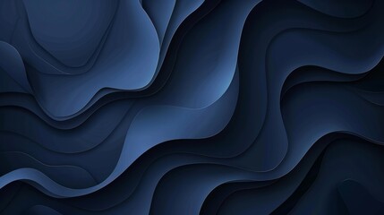 Obraz premium Dark Navy Blue Gradient Banner Background for Corporate Use Generative AI