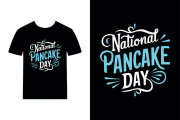 National Pancake Day T-Shirt Design