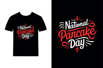 National Pancake Day T-Shirt Design