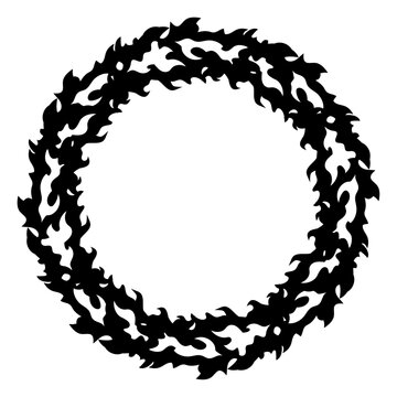 recommend clip art: 火の輪のシルエット