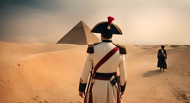 Napoleon's route in Egypt. Napoleon in Egypt.