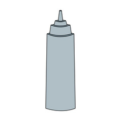 Sauce Bottle Flat Design