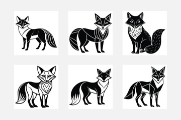 Wild fox illustration bundle