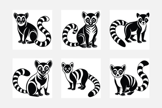 lemur illustration bundle