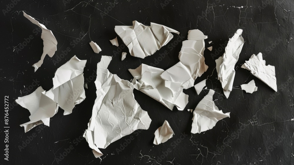 Poster a piece of paper with torn edges, potentially from a notebook or document